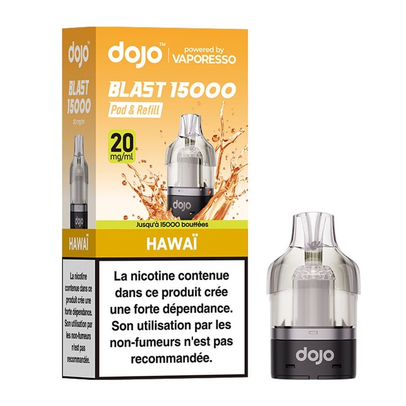 Cartouche Dojo Blast 15K Hawaï Vaporesso - recharge préremplie 10ml en sels de nicotine