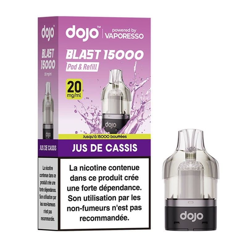 Cartouche Dojo Blast 15K Jus de Cassis Vaporesso - recharge préremplie 10ml en sels de nicotine