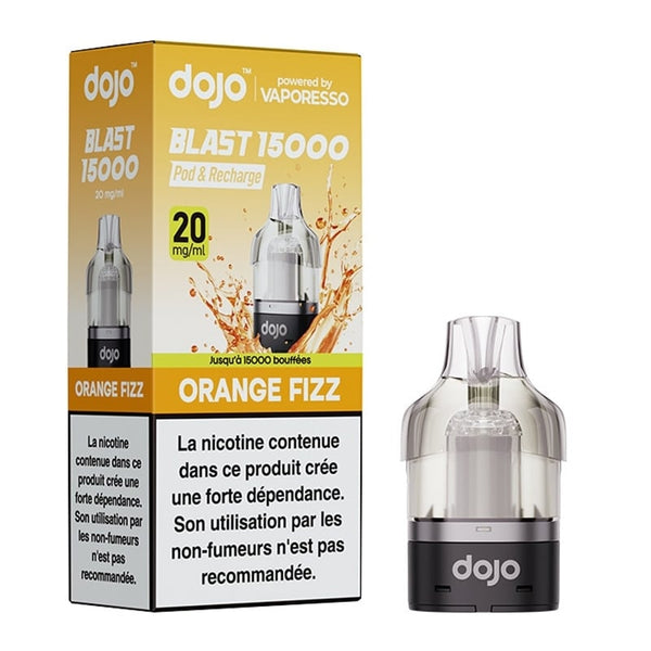 Cartouche Dojo Blast 15K Orange Fizz Vaporesso - recharge préremplie 10ml en sels de nicotine