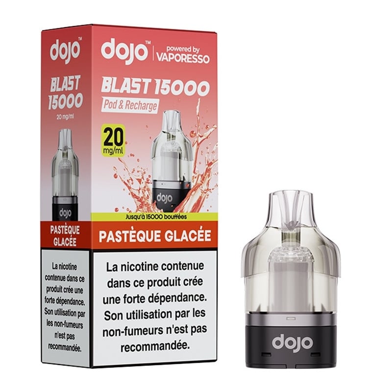 Cartouche Dojo Blast 15K Pastèque Glacée Vaporesso - recharge préremplie 10ml en sels de nicotine