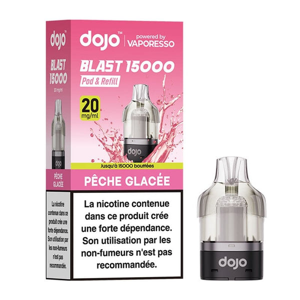 Cartouche Dojo Blast 15K Pêche Glacée Vaporesso - recharge préremplie 10ml en sels de nicotine