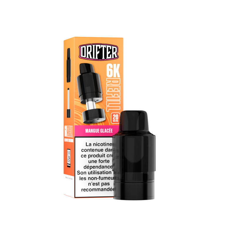 Cartouche Drifter Bar 6000 Refill 10+2ml 20mg Drifter - photo 7