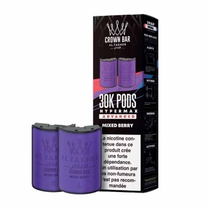 Cartouches HyperMax Advanced 30K Mixed Berry 10 ml - Al Fakher