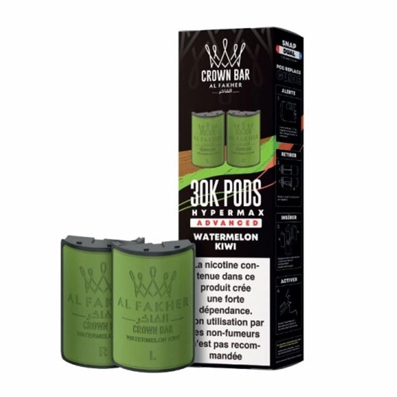 Cartouches HyperMax Advanced 30K Watermelon Kiwi 10 ml - Al Fakher