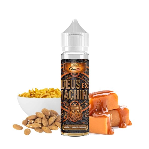 E-liquide Céréale Amande Caramel 0mg 50ml - Deus Ex Machina by Capella x Juice 66