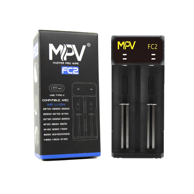 Chargeur FC2 2 slots - MPV - vue 2 du chargeur d’accus