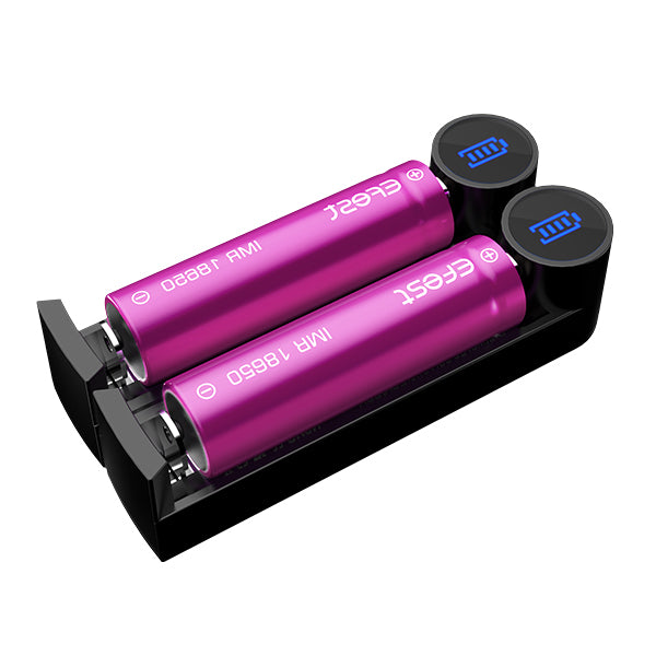 Chargeur Slim K2 2 slots - Efest vue officielle 2