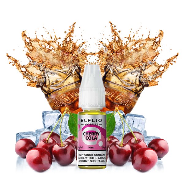 E-liquide Elfliq by Elfbar Cherry Cola - Nic Salt 10ml - Sel de nicotine 10mg et 20mg