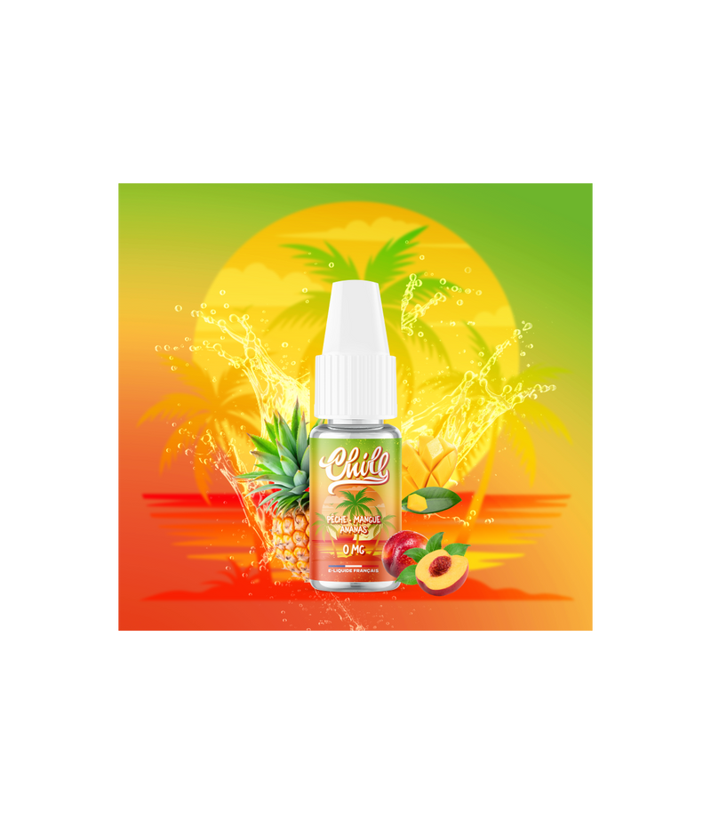 CHILL - Pêche Mangue Ananas 10ML - LP VAPOR - Cigarette Électronique & Vape | Alliancetech.fr