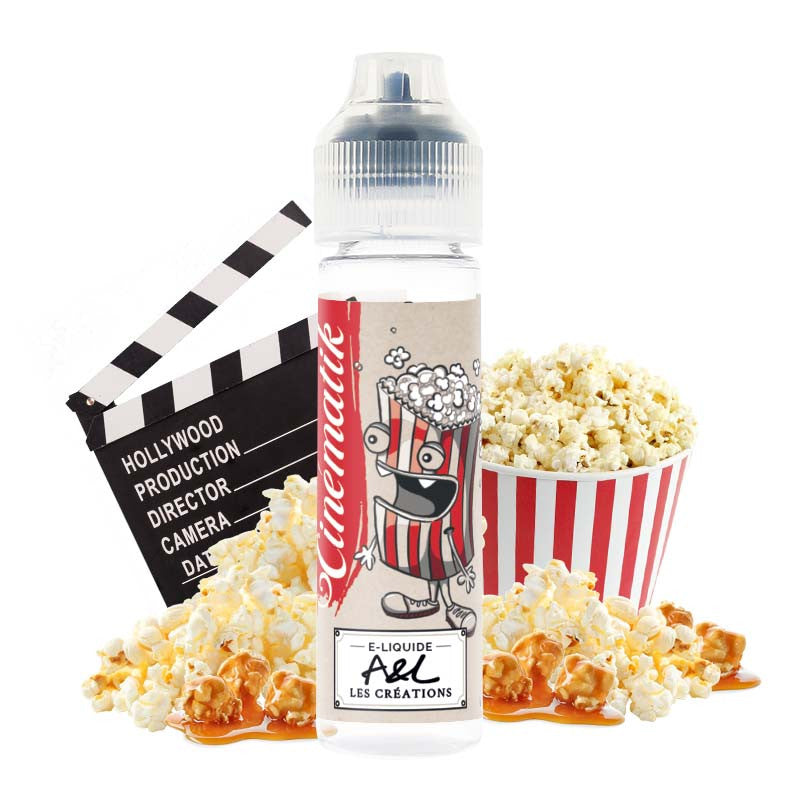 E-liquide Cinématik A&L Les Créations 50ml - pop-corn caramel