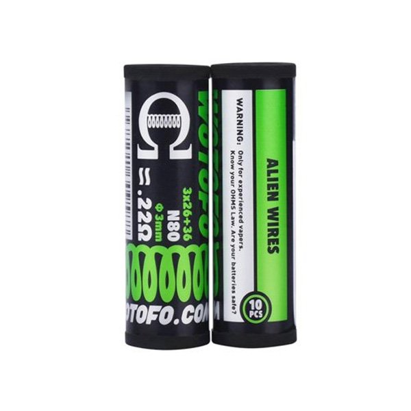 coils prefaits alien ni80 0 22 x10 wotofo