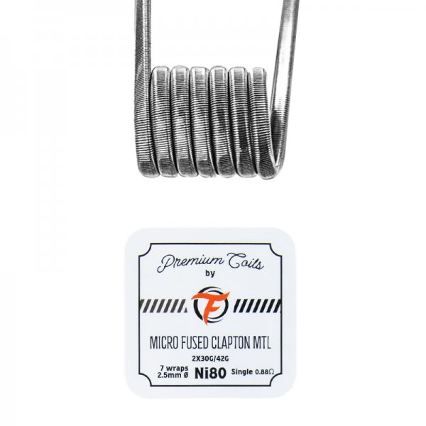 coils prefaits micro fused clapton mtl ni80 0 88 x10 fumytech