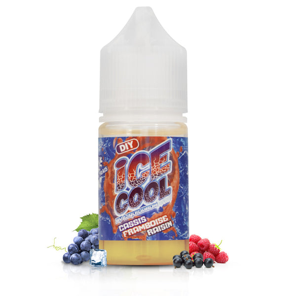 Concentré Ice Cool Cassis Framboise Raisin 30ml DIY Liquidarom, arôme pour e-liquide