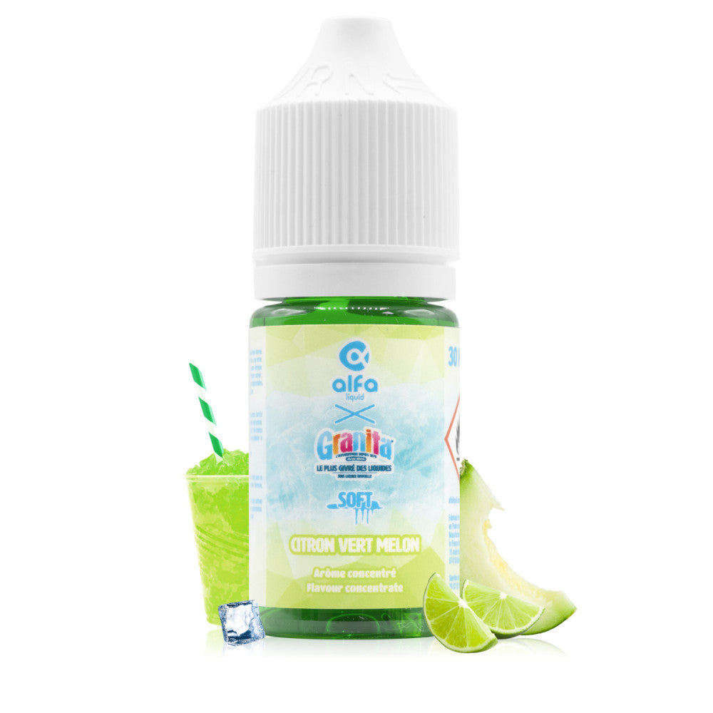 Concentré Granita Citron Vert Melon 30ml DIY Alfaliquid, arôme pour e-liquide