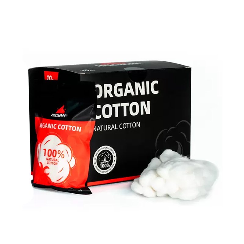 Coton organique 17 g - Hellvape - détail du coton organique Hellvape