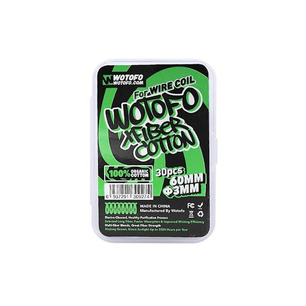 Coton Xfiber Wire Coil (X30) - Wotofo - boîte Xfiber Wire Coil vue de face
