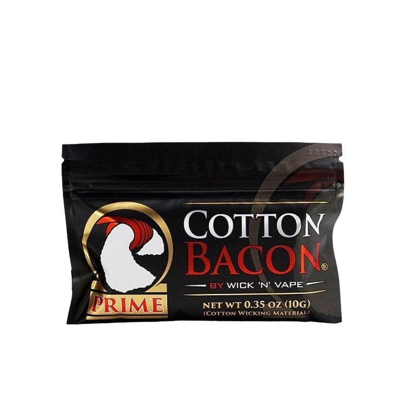 Cotton Bacon Prime - Wick'N'Vape - sachet Cotton Bacon Prime vue de face