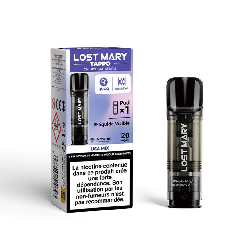 POD TAPPO 2ML 20MG LOST MARY - Alliancetech.fr