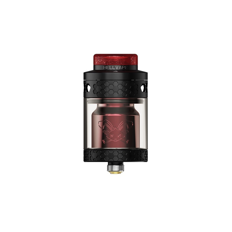 Dead Rabbit 4 RTA Black Red Hellvape - atomiseur reconstructible 26mm 5,5ml