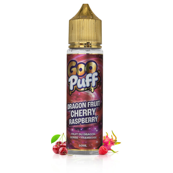 E-liquide Dragon Fruit Cherry Raspberry 50ml Goo Puff Guilab - fruit du dragon, cerise et framboise