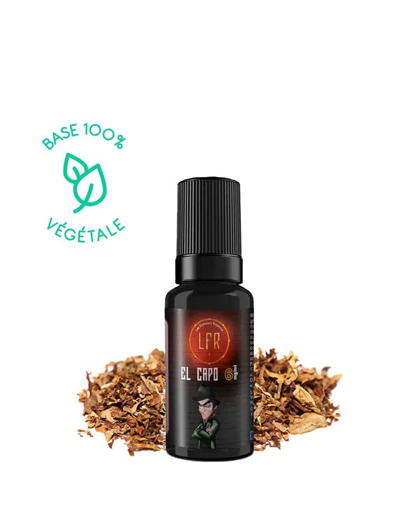 E-liquide El Capo 10ml LFR - saveurs tabac blond, légère amertume 3 mg