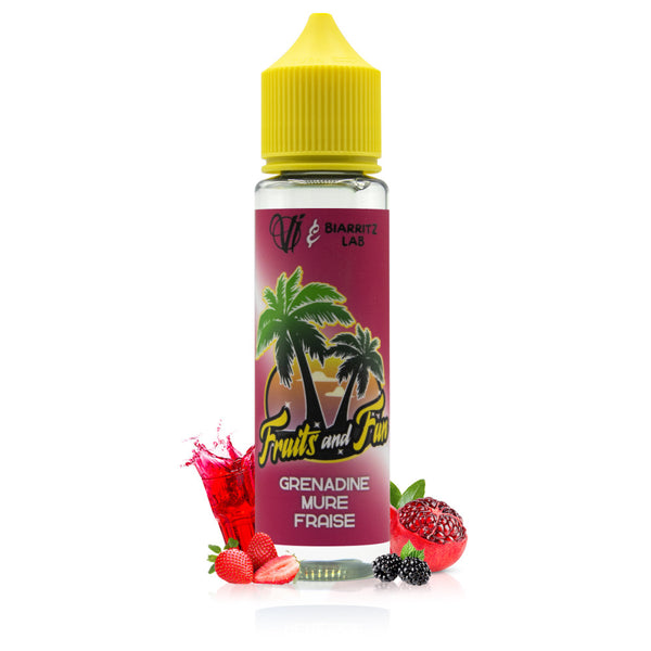 Grenadine Mûre Fraise (50ml) - Fruits and Fun by Labo Basque - Labo Basque - Cigarette Électronique & Vape | Alliancetech.fr