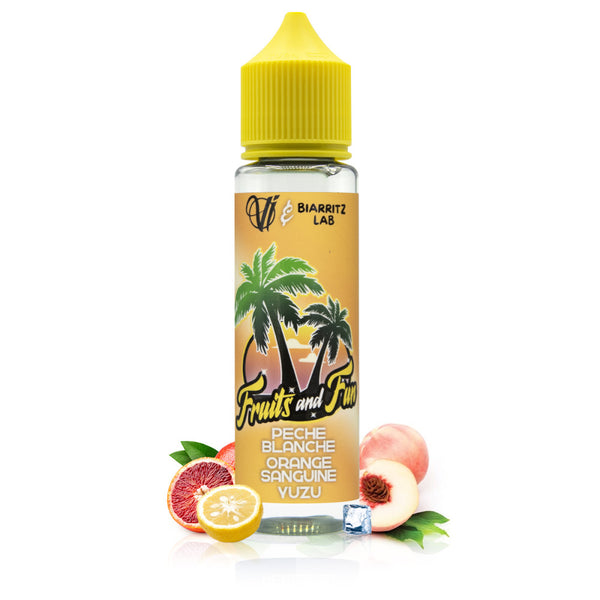 Pêche Blanche Orange Sanguine Yuzu 50ml - Fruits and Fun - Labo Basque - Cigarette Électronique & Vape | Alliancetech.fr