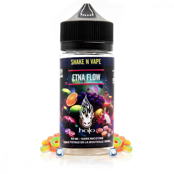 E-liquide Etna Flow 50ml - Halo - saveurs Bonbons, Multifruits, Fraîcheur