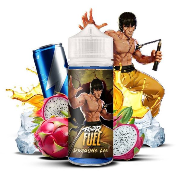 E-liquide Dragone Lee 100ml Fighter Fuel x ENFER - energy drink fruit du dragon