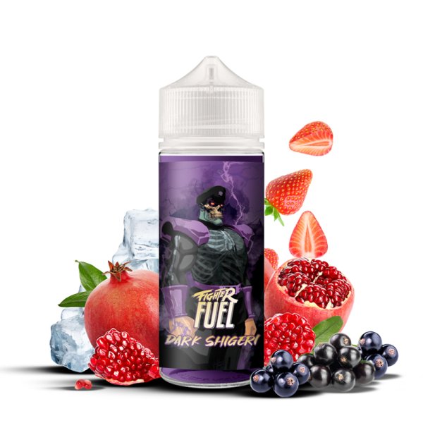 E-liquide Dark Shigeri 100ml Fighter Fuel - saveurs cassis, fraise et grenade