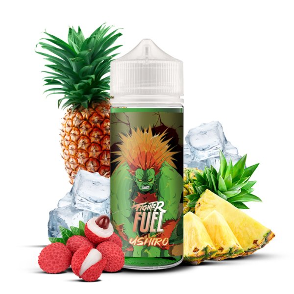 E-liquide Ushiro 100ml Fighter Fuel - saveurs ananas et litchi