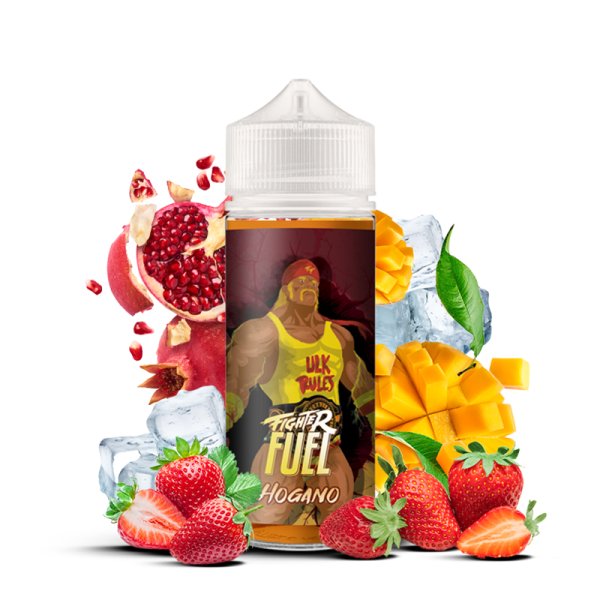 E-liquide Hogano 50ml Fighter Fuel - saveurs mangue, grenade et fraise