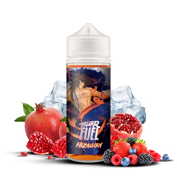 E-liquide Hizagiri 50ml Fighter Fuel - saveurs fruits rouges, grenade et fraise
