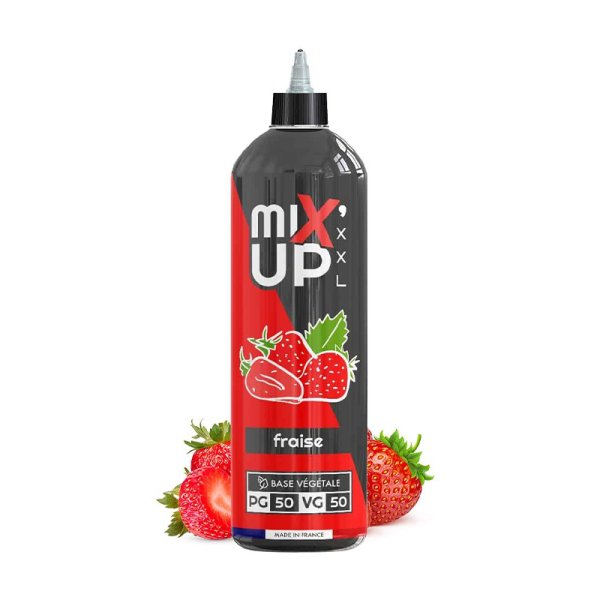 E-Liquide Mixup XXL Fraise 1 litre 0mg - Sans Nicotine, Base 50/50 | Alliancetech.fr