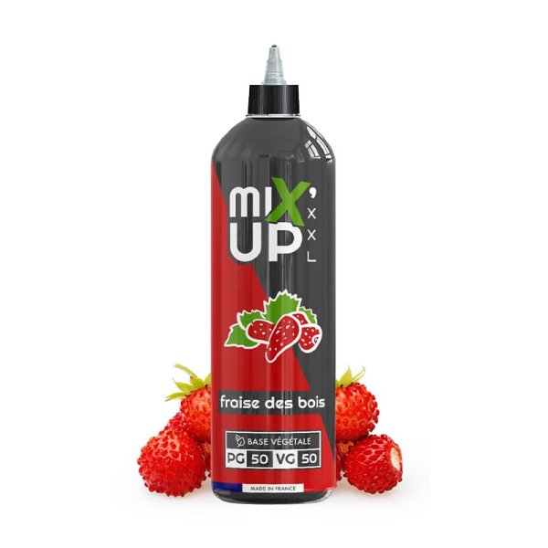 E-Liquide Mixup XXL Fraise des bois 1 litre 0mg - Sans Nicotine, Base 50/50 | Alliancetech.fr
