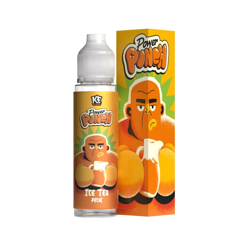 E-liquide Ice Tea Pêche 50ml Power Punch Cloud Vapor - saveurs thé glacé, pêche