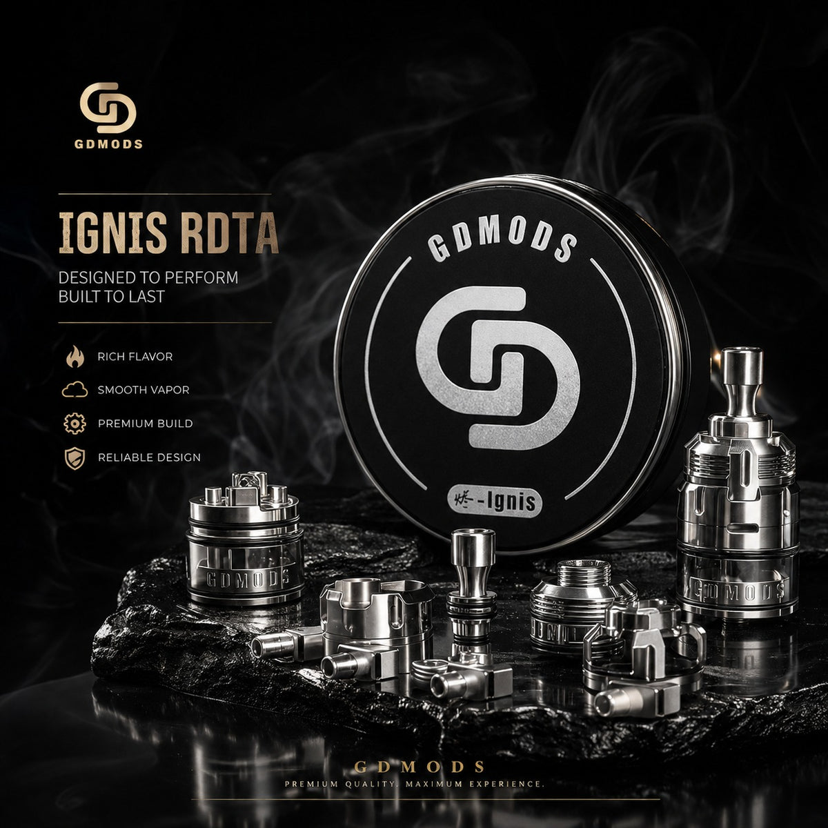 Ignis RDTA 2ml 22mm - GD Mods - vue 1