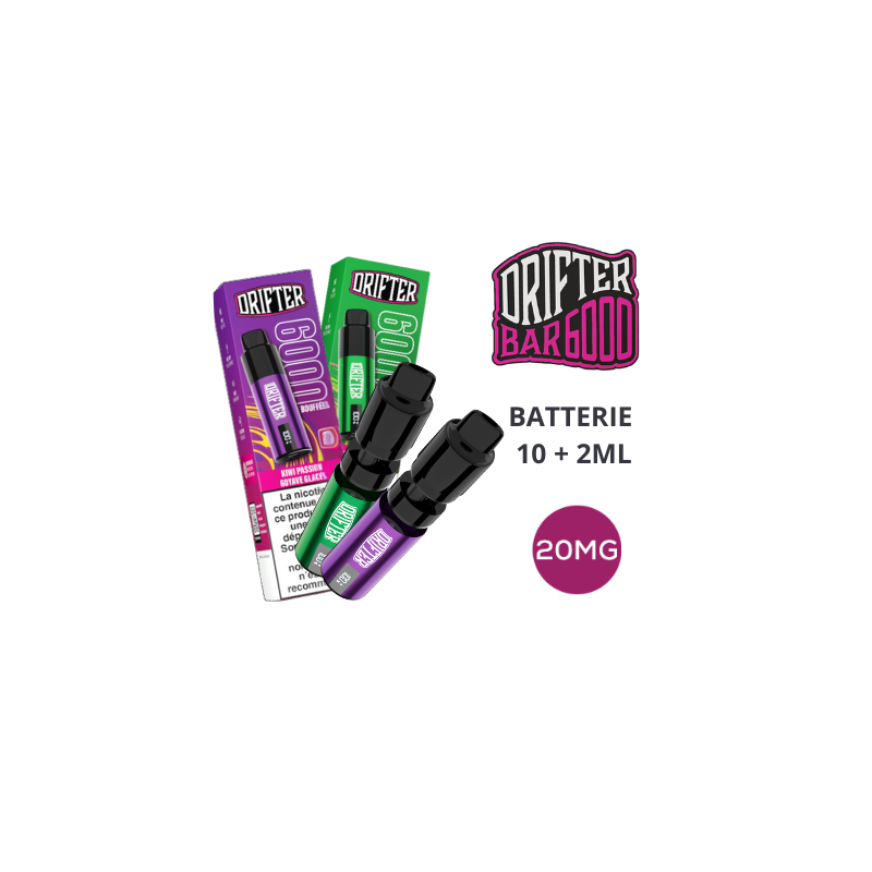 Kit Drifter Bar 6000 10+2ml 20mg Drifter