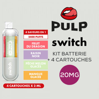Kit Le Pod Switch 2400 (Gris) - PULP - PULP - Cigarette Électronique & Vape | Alliancetech.fr