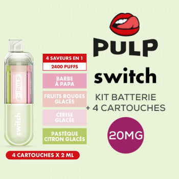 Kit Le Pod Switch 2400 4en1 (+ Pod 2ml 20mg) Vert Pulp