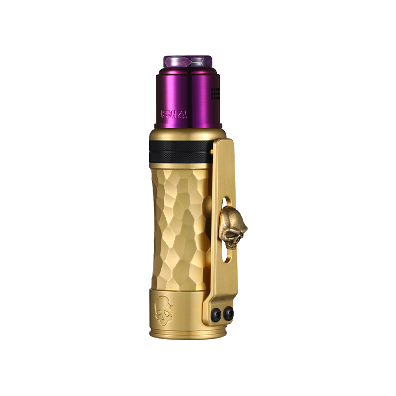 Kit Meca Bonza Pro Hammered Brass + Purple - Thunder Cloud x Vaping Bogan - Thunder Cloud x Vaping Bogan