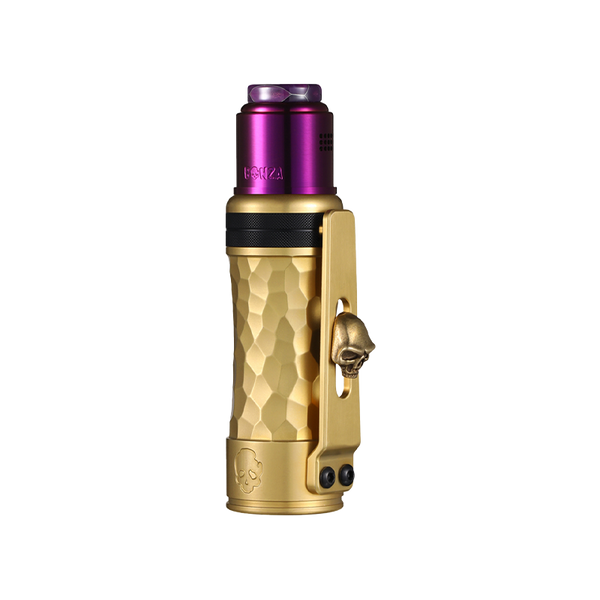 Kit Meca Bonza Pro Hammered Brass + Purple - Thunder Cloud x Vaping Bogan - Thunder Cloud x Vaping Bogan