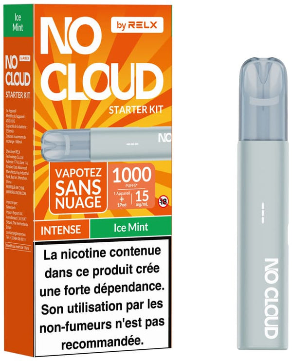 Kit No Cloud Intense 15mg Ice Mint - RELX - Alliancetech.fr