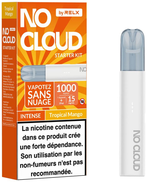Kit No Cloud Intense 15mg Tropical Mango - RELX - Alliancetech.fr