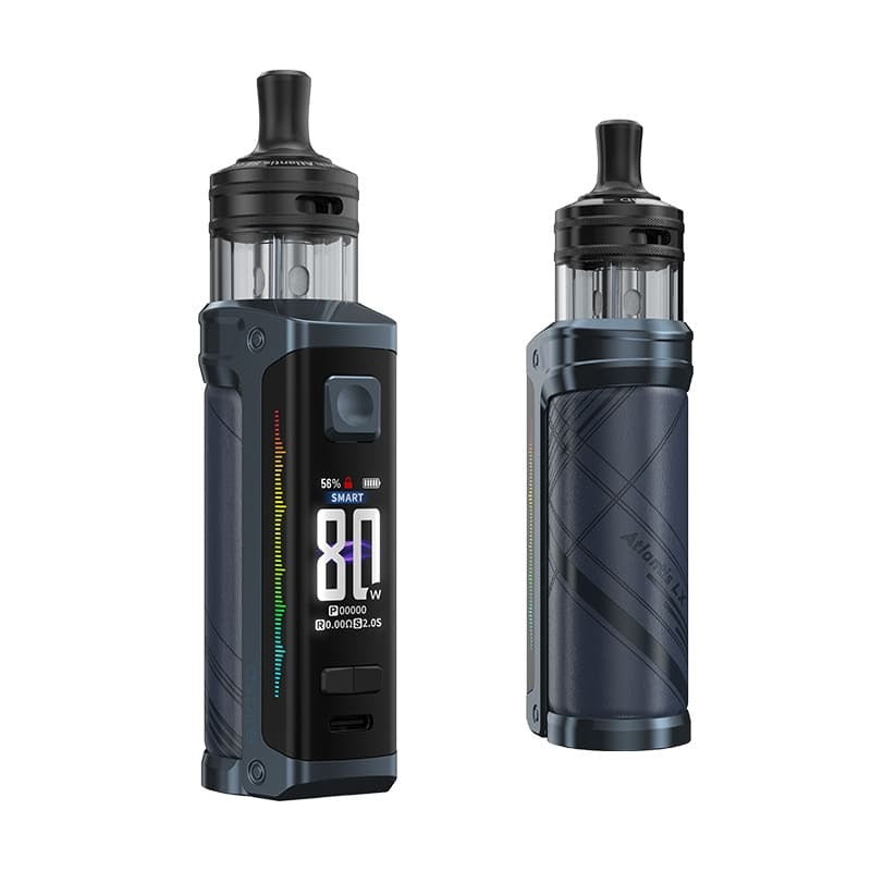 Kit pod Atlantis LX Dark Blue Aspire - pod mod 3400mAh 80W cartouche 5ml