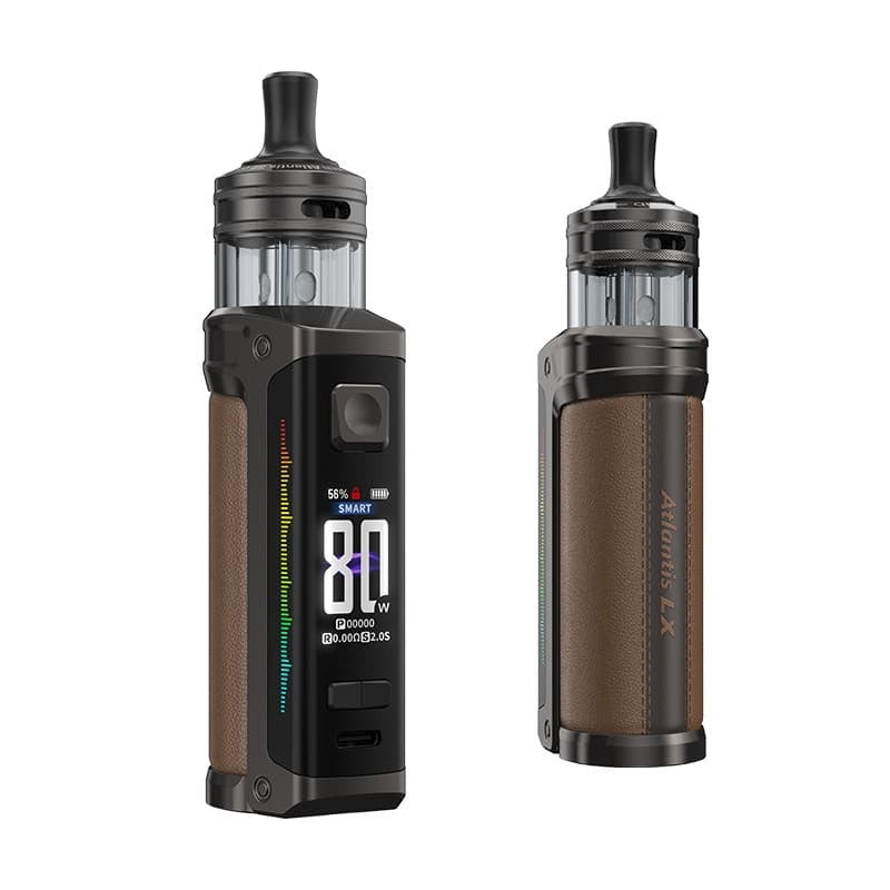 Kit pod Atlantis LX Gunmetal Aspire - pod mod 3400mAh 80W cartouche 5ml