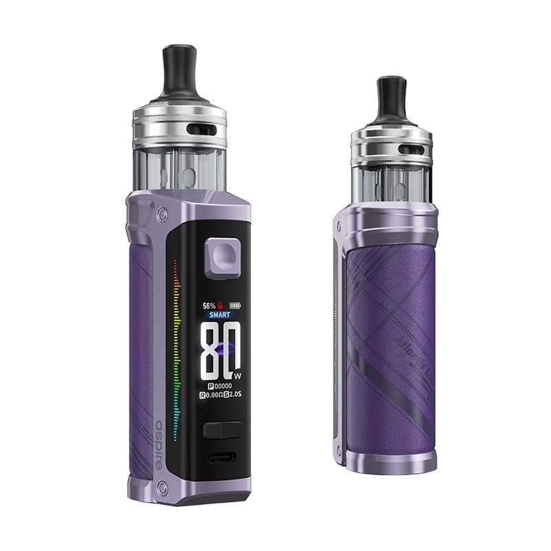 Kit pod Atlantis LX Lavender Grey Aspire - pod mod 3400mAh 80W cartouche 5ml