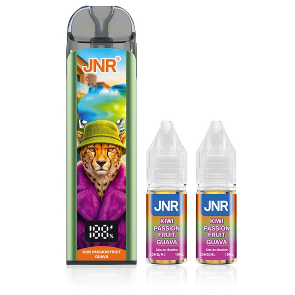Kit Puff JNR JPuff 47K rechargeable avec 2 flacons 10ml - JNR