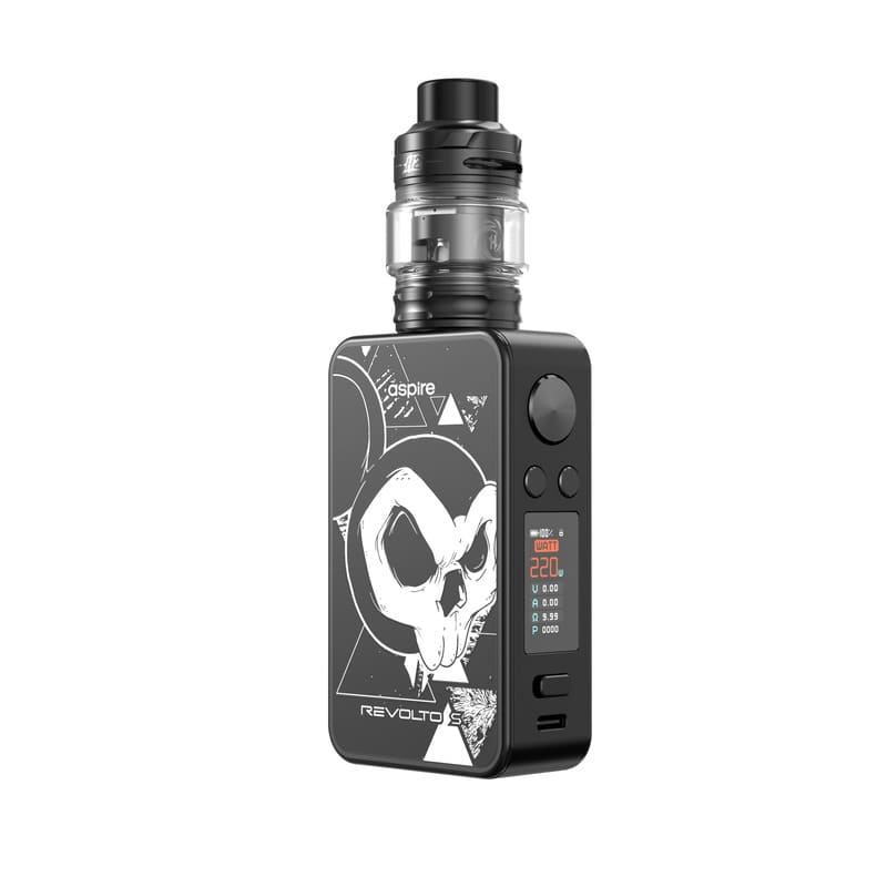 Kit Revolto S Aspire - coloris Black & Skeleton Nexus