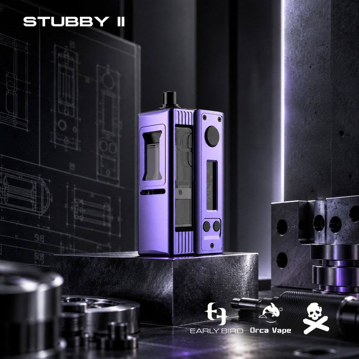 Kit Stubby V2 AIO 80W Early Bird x Vaping Bogan - Purple Dream principal